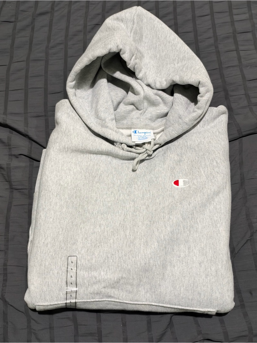 Champion Men's Large Reverse Weave Hoodie Gray